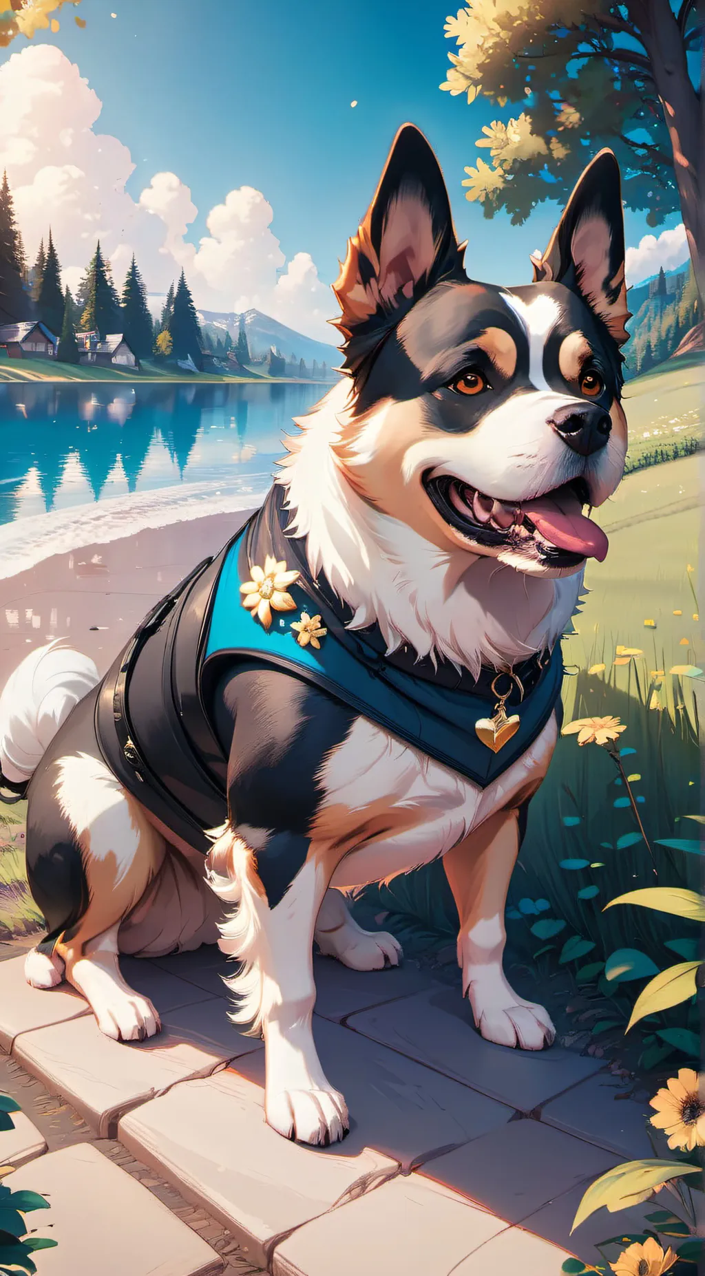 ai character: MY DOG🤭 background