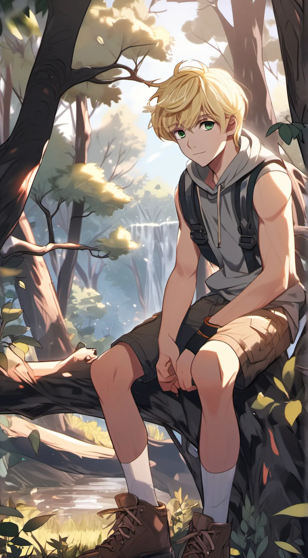 ai character: Forest background