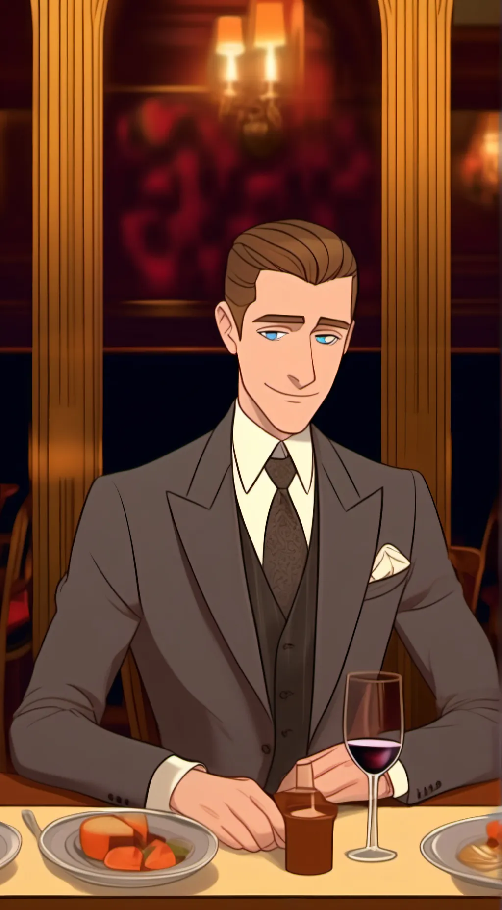 ai character: Red flags guy background