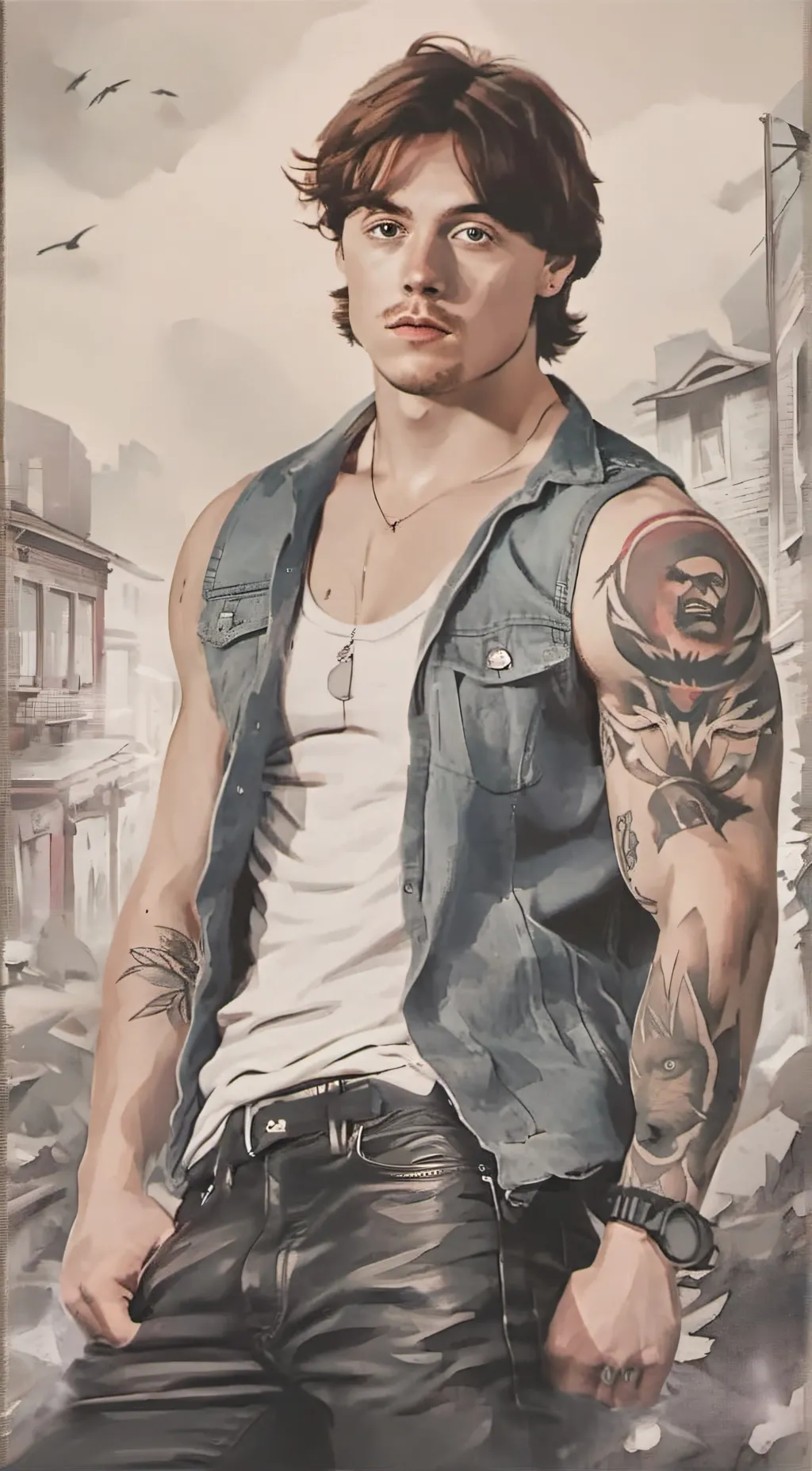 ai character: Brock  background