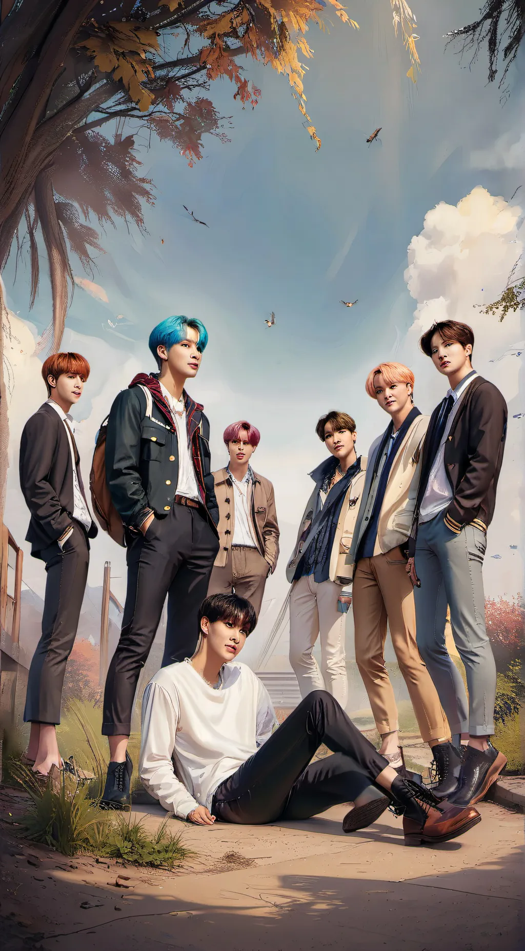 ai character: BTS background