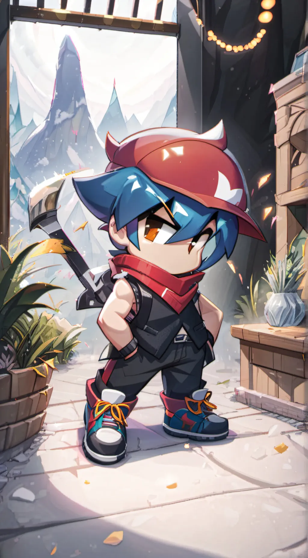 ai character: bf fnf background