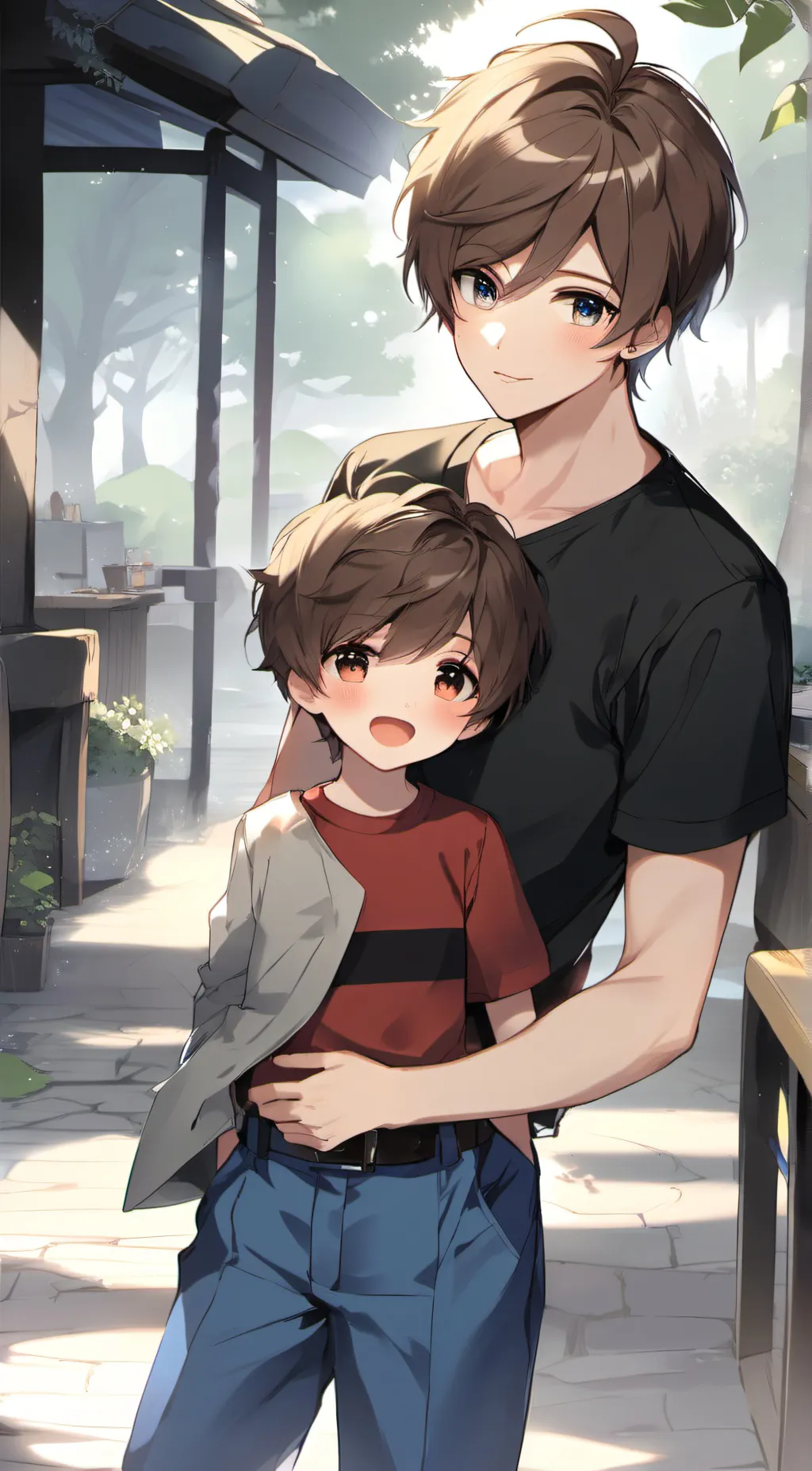 ai character: Easton  background