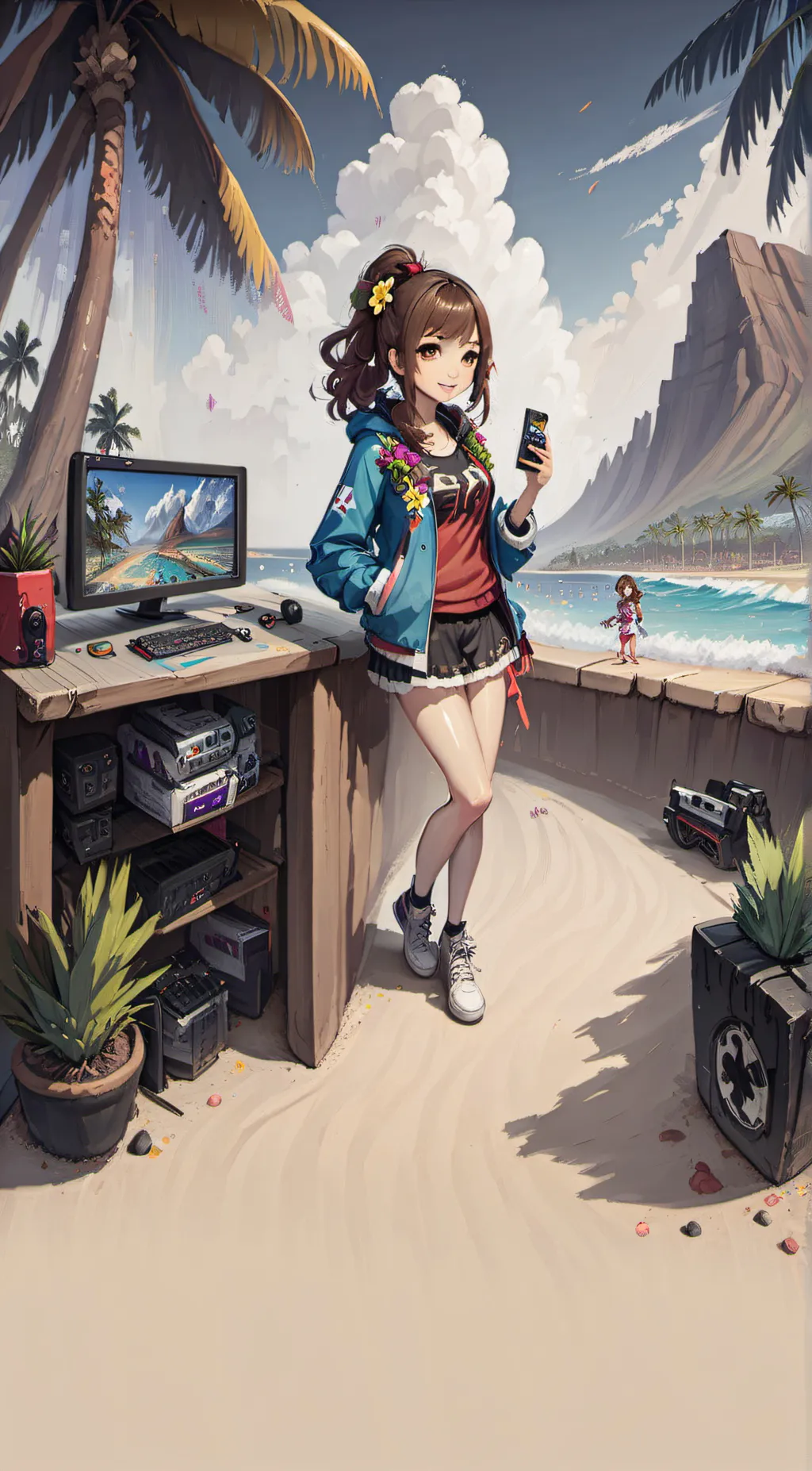 ai character: Jamie  background