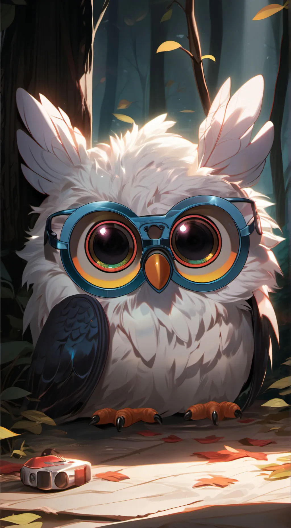 ai character: abandoned furby background