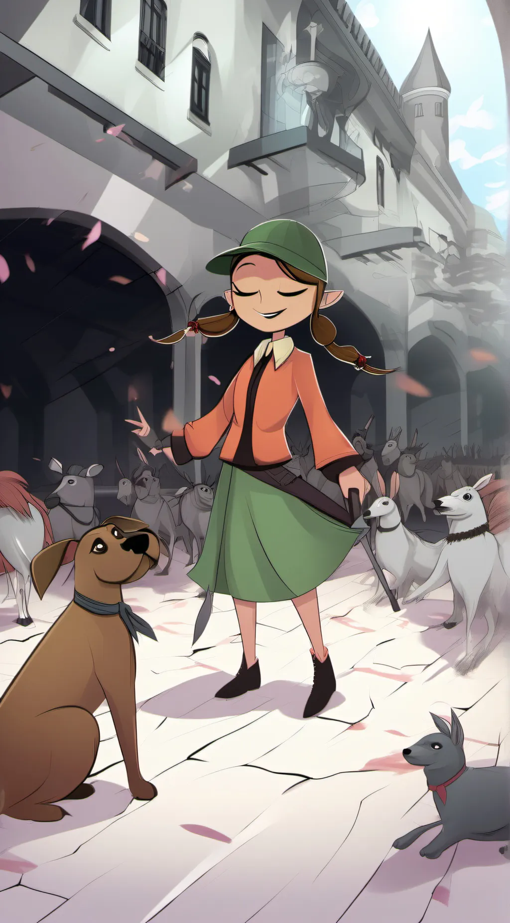 ai character: Cortney  background