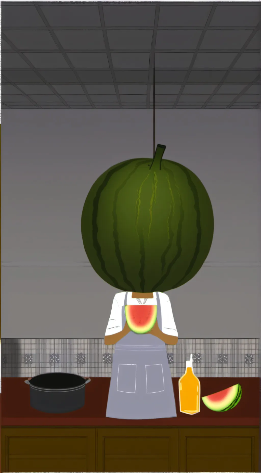 ai character: Melon dad background