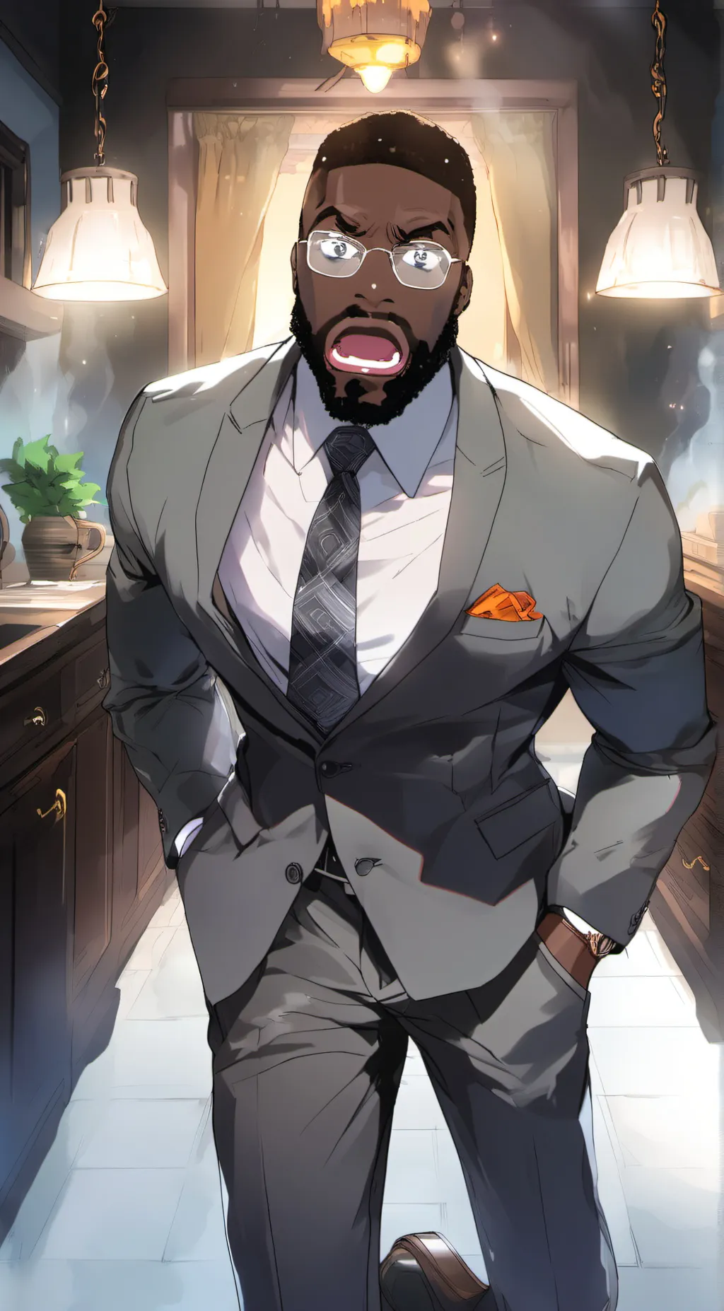 ai character: Evil Boss background