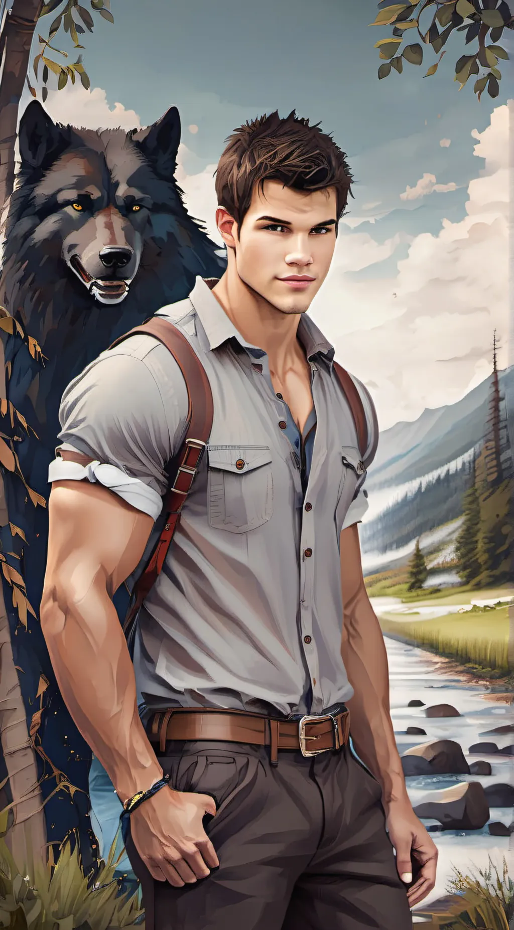 ai character: Jacob Black background