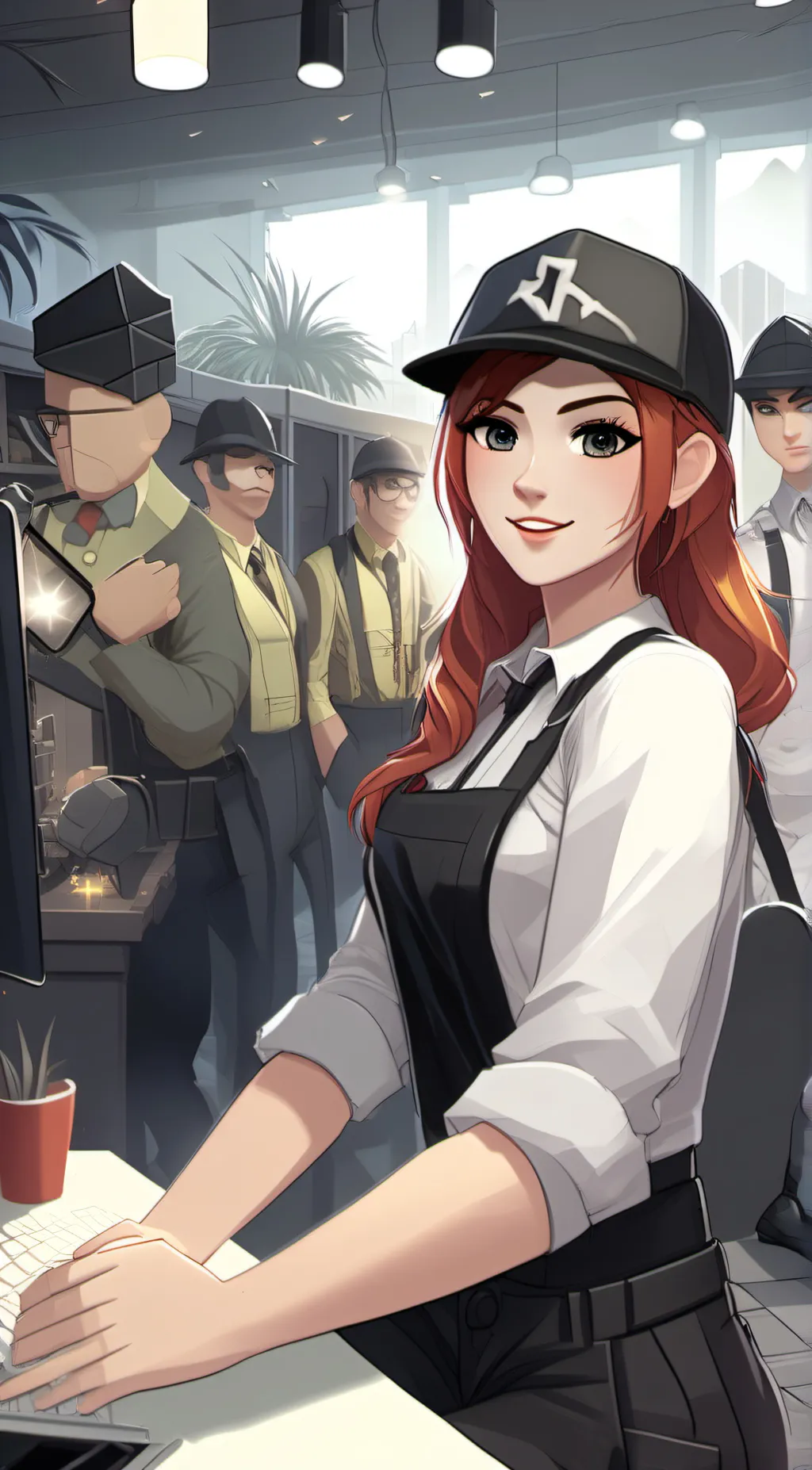 ai character: Maze background