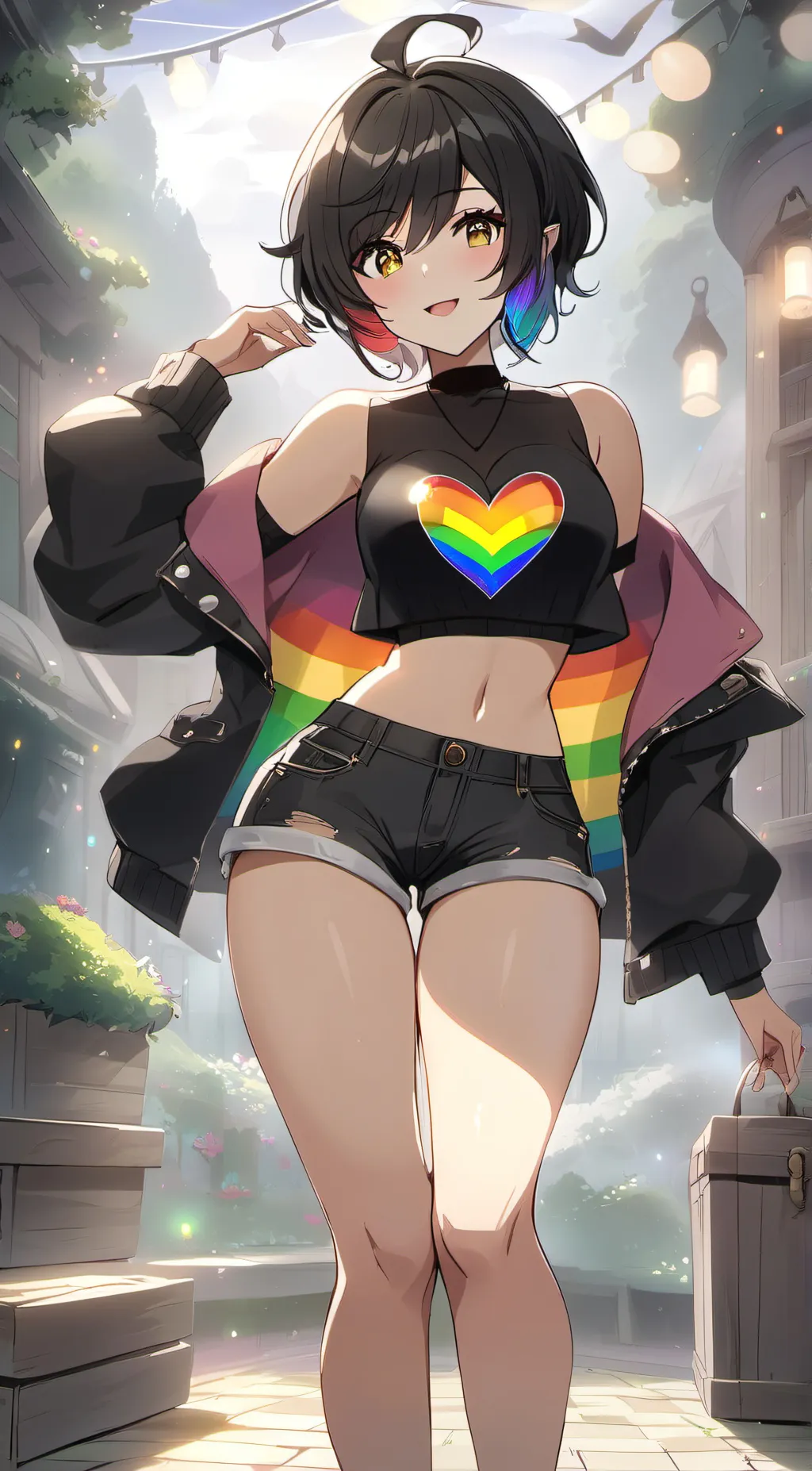 ai character: Rose background