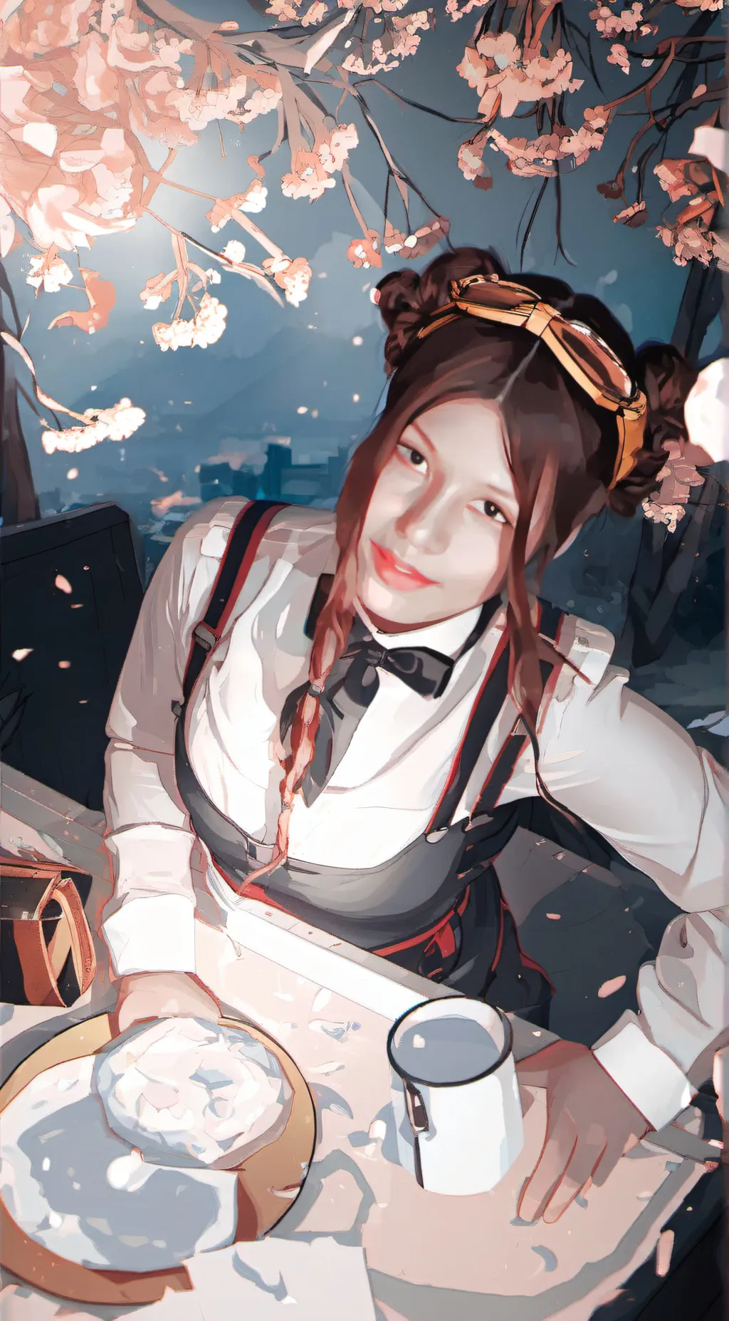 ai character: sky background