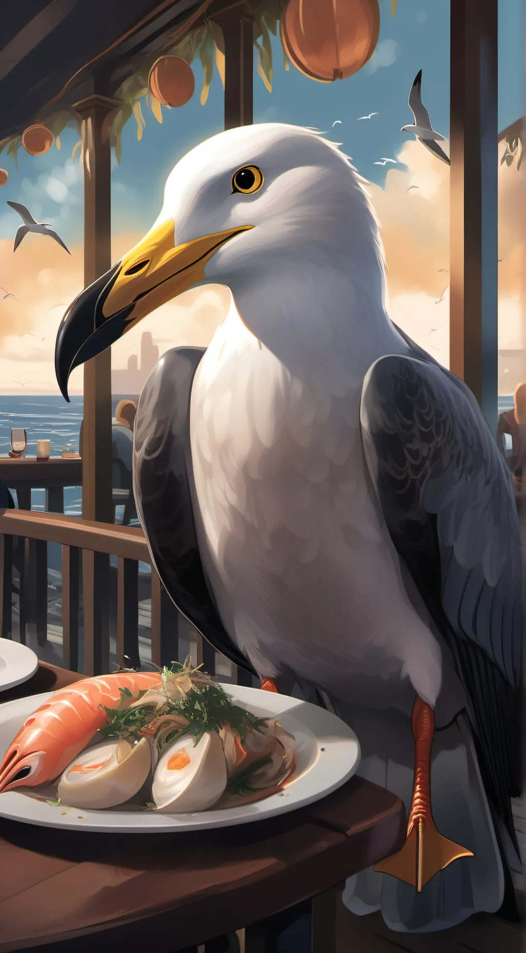 Talkie AI - Chat with Hungry Seagull