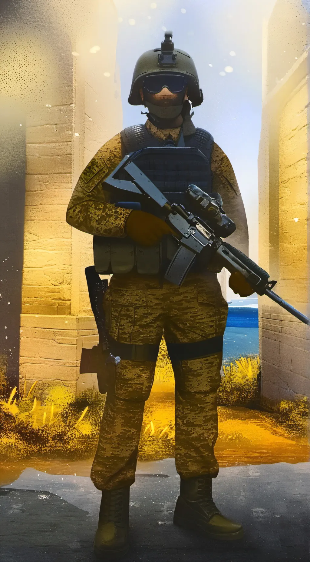 ai character: Adrian Sheperd background