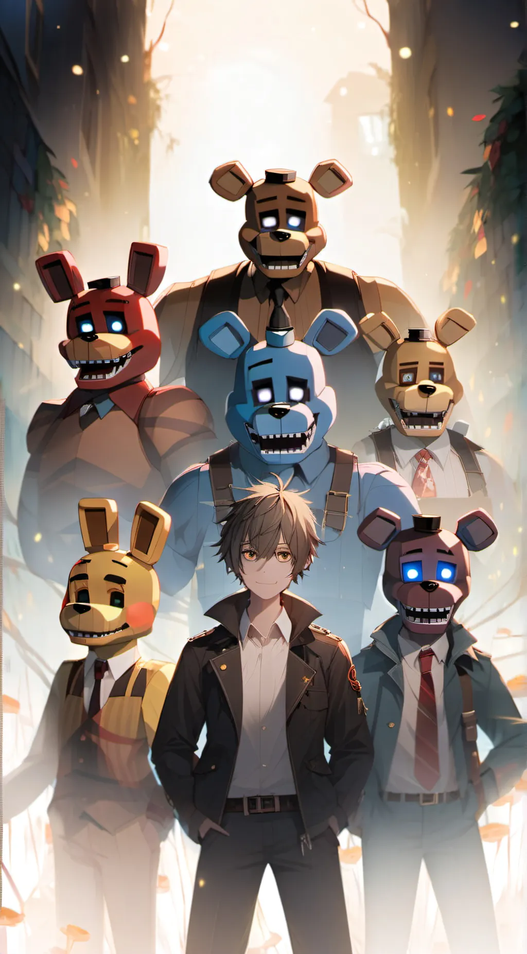 ai character: FNAF  background
