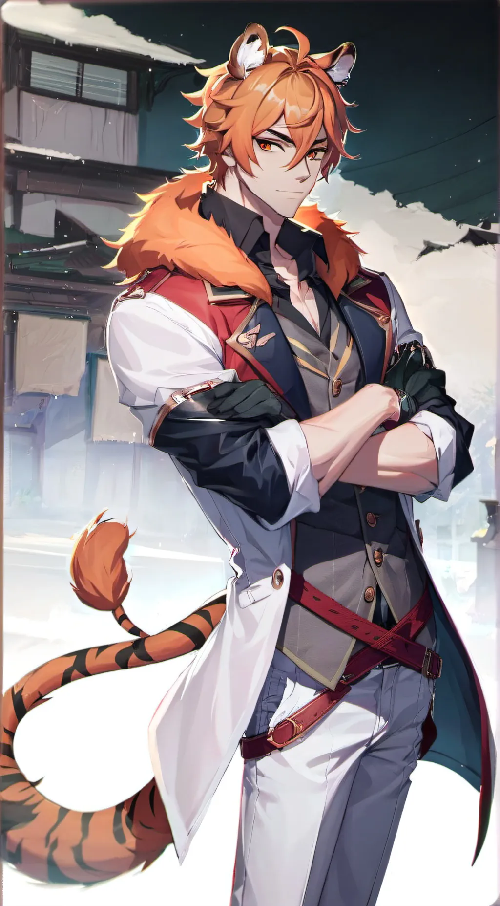 ai character: Kuro  background