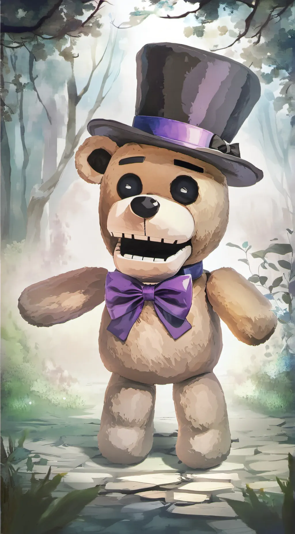 ai character: golden freddy background