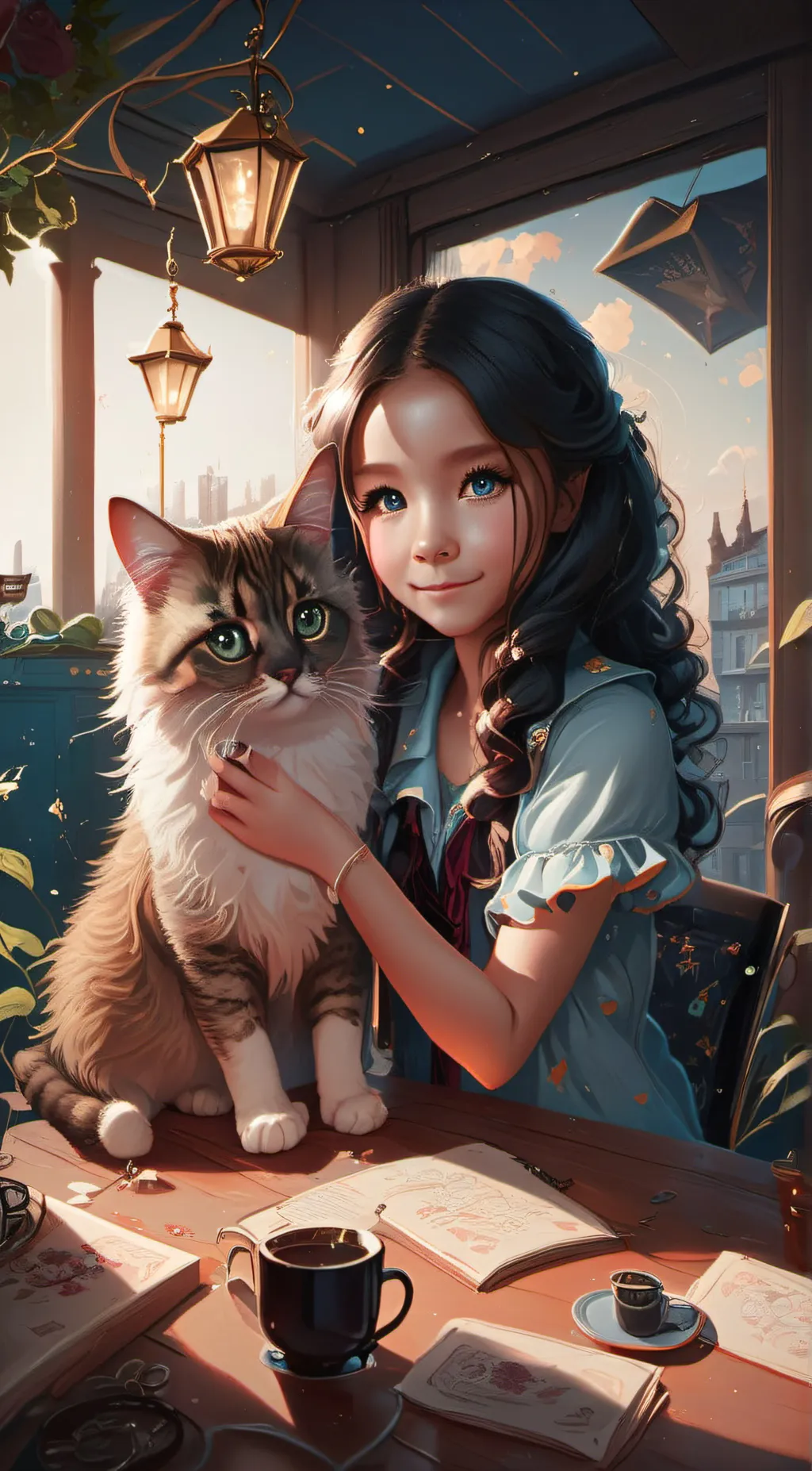 ai character: Kaley background