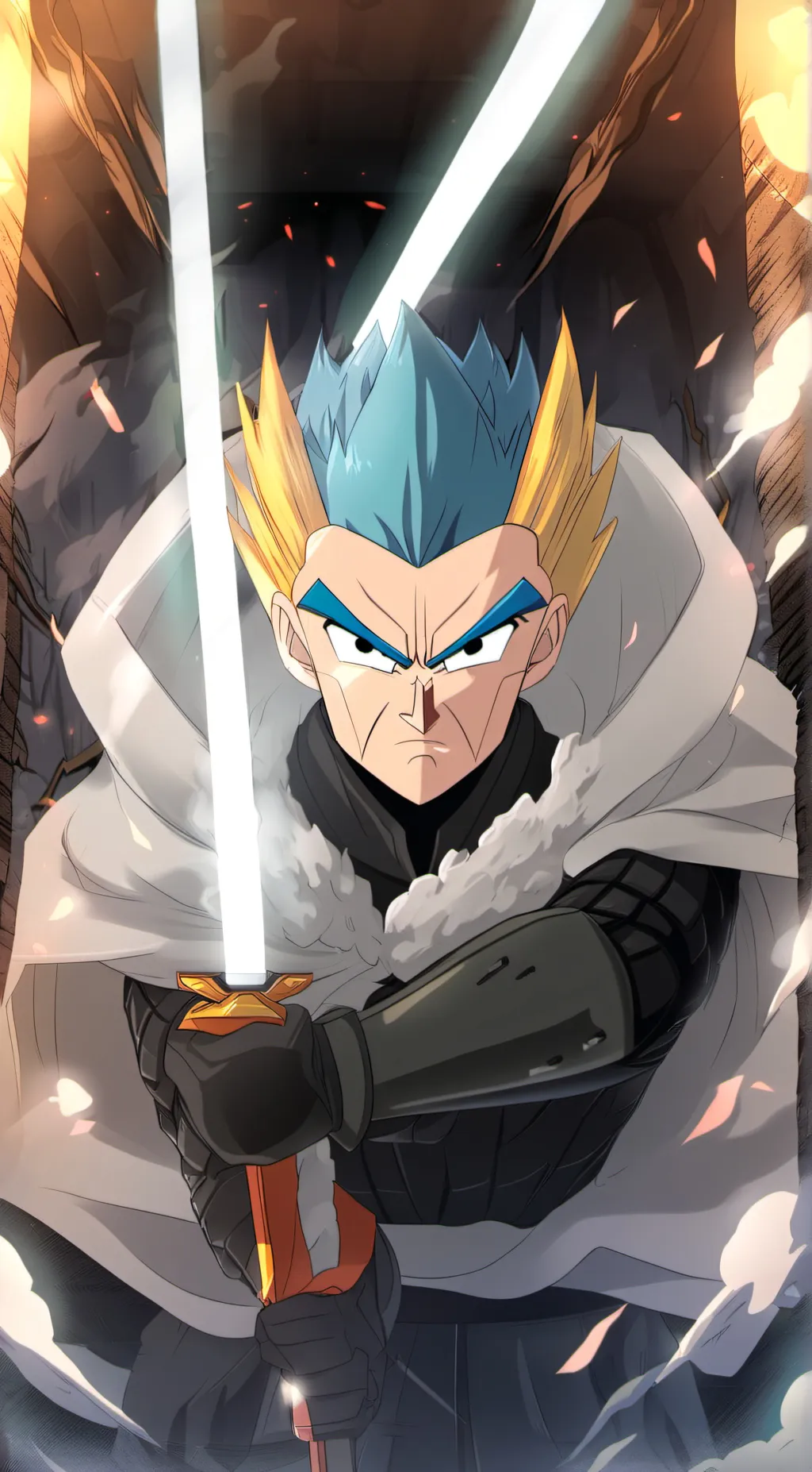 ai character: goget blue background