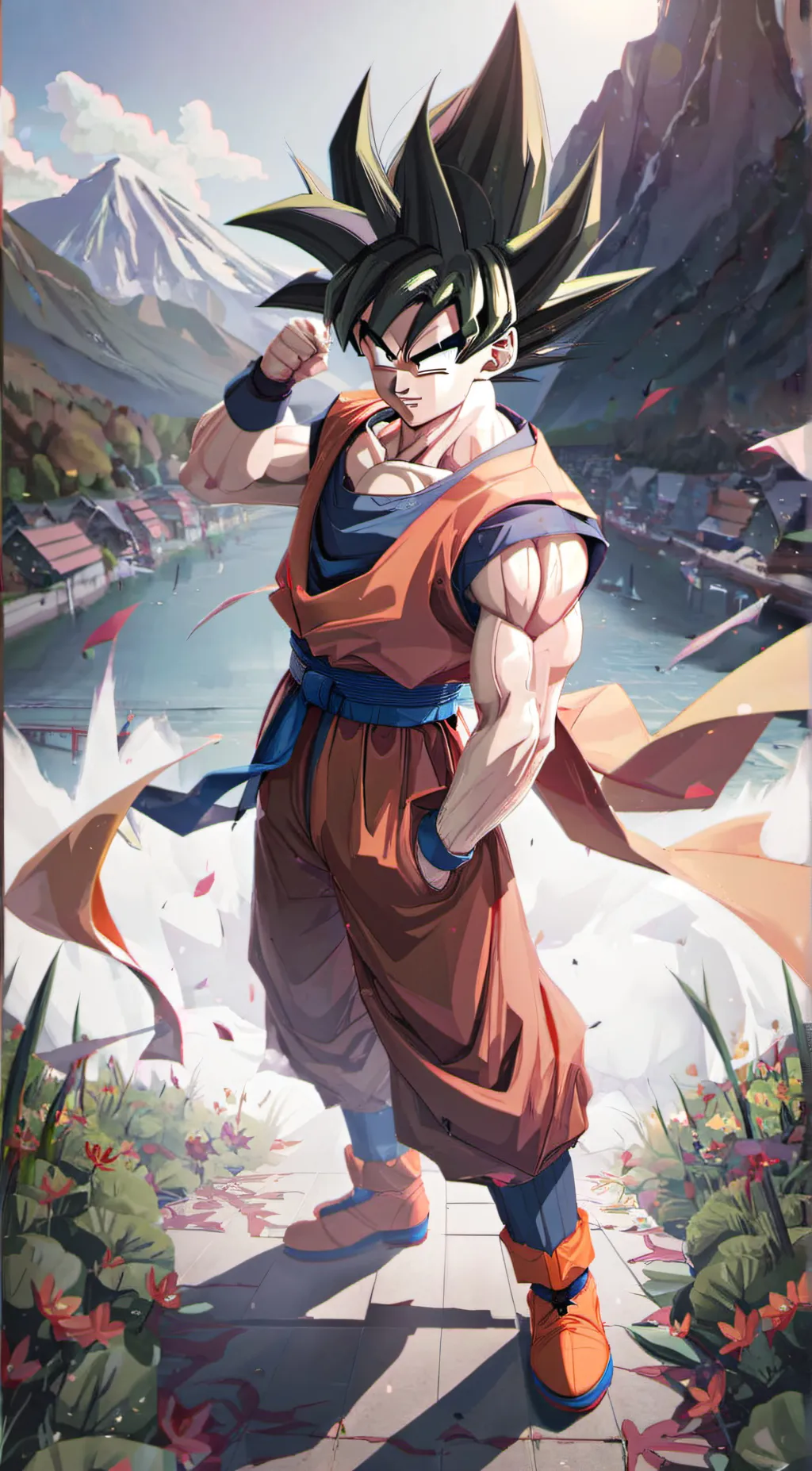 ai character: goku background