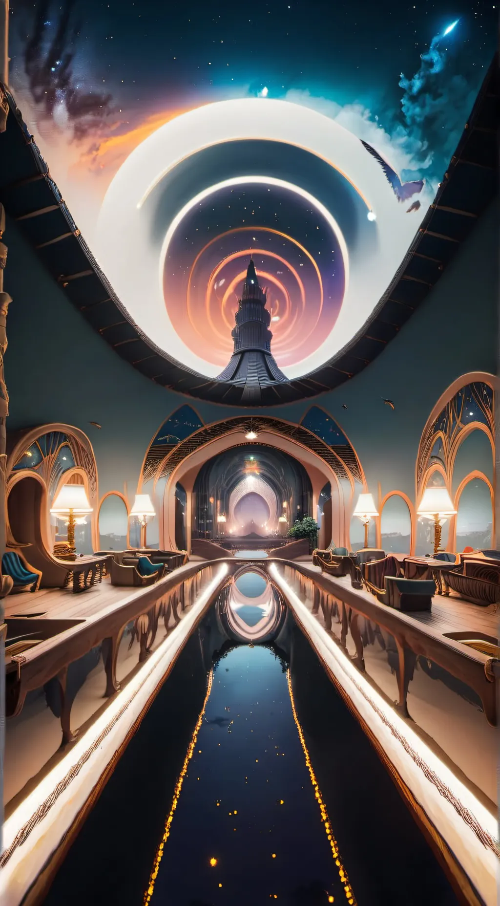 ai character: tadc night  background