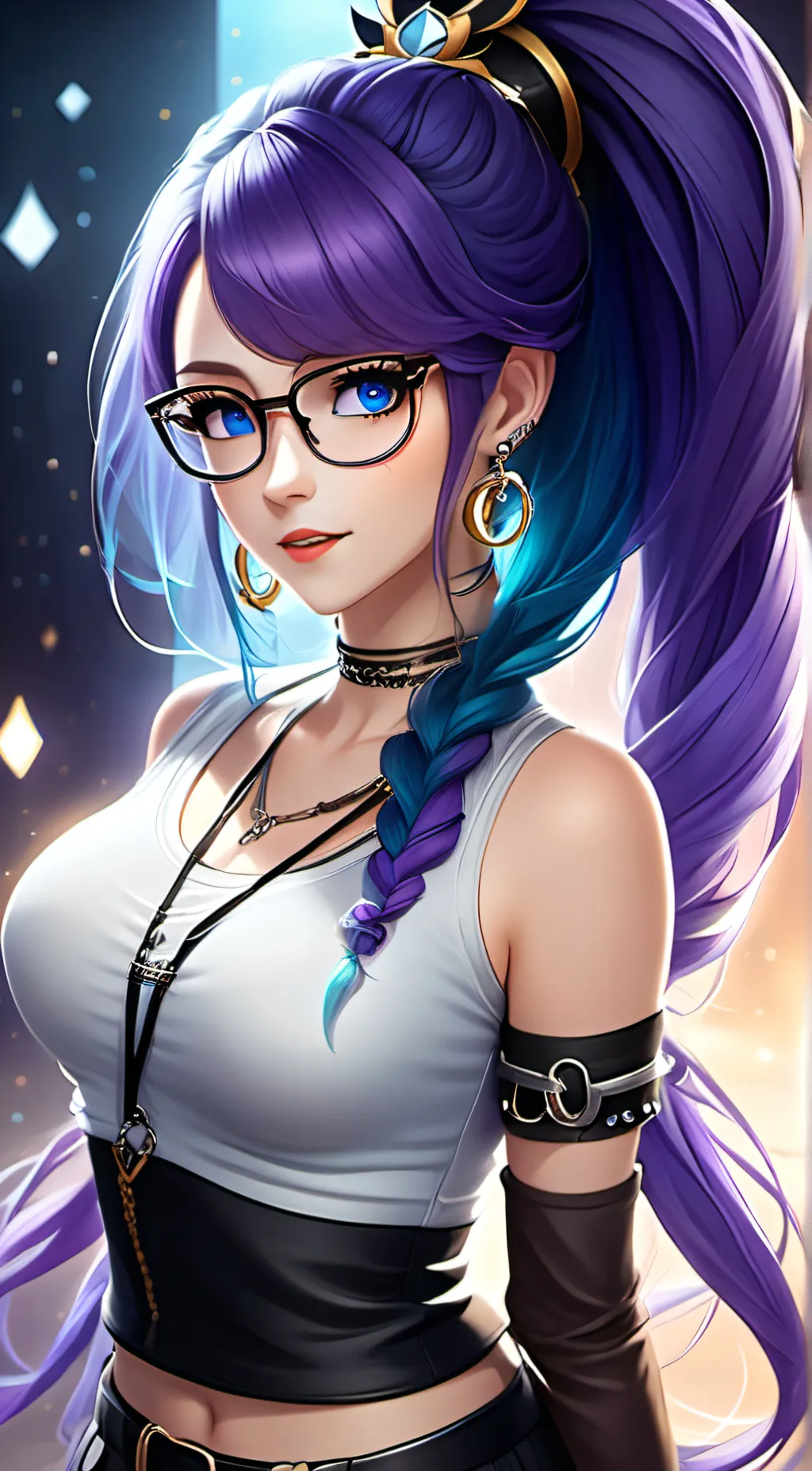 ai character: Moon background