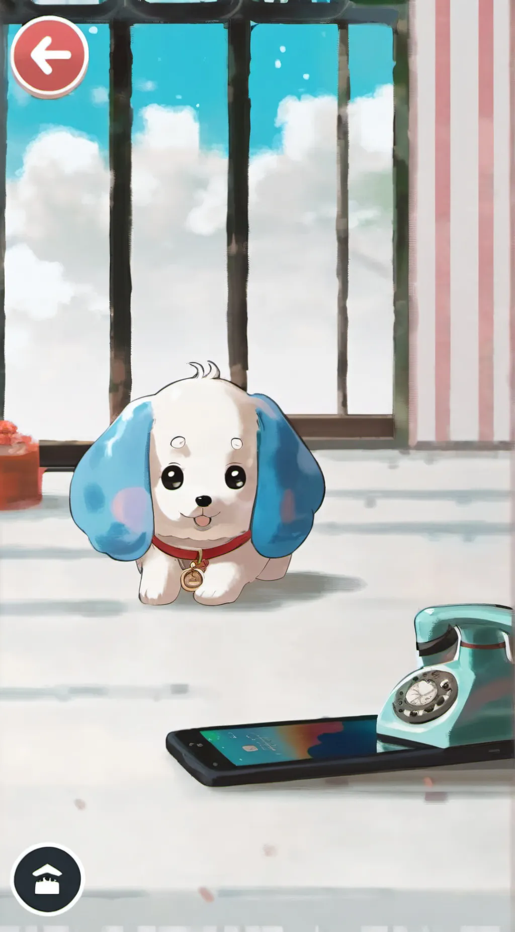 ai character: cinnamaroll background