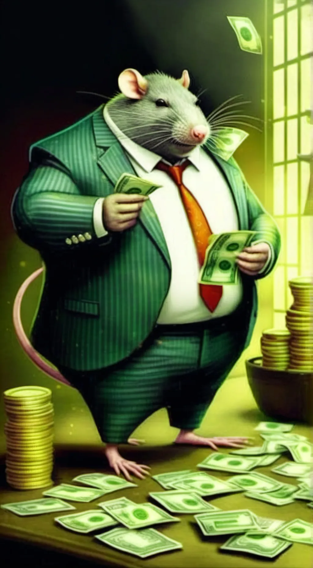 ai character: Rigatoni Ratt background