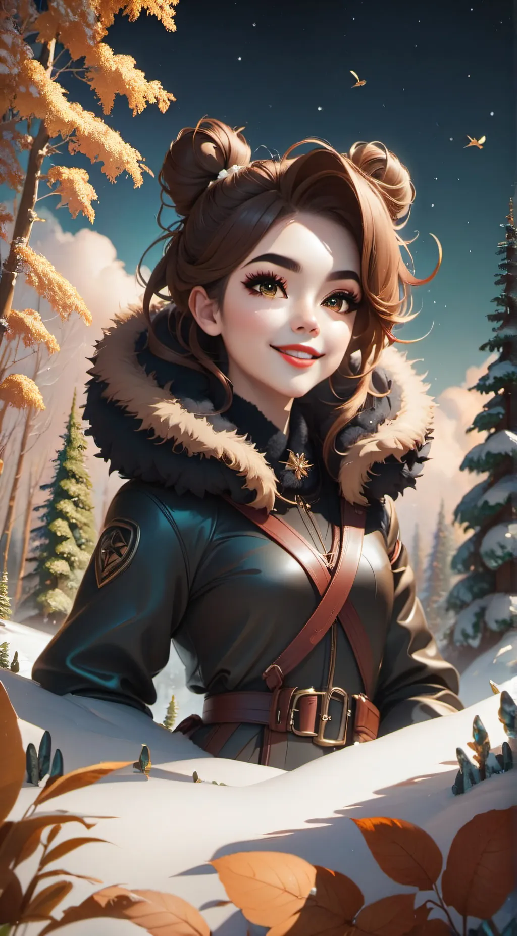 ai character: Lillie Blue 💙 background