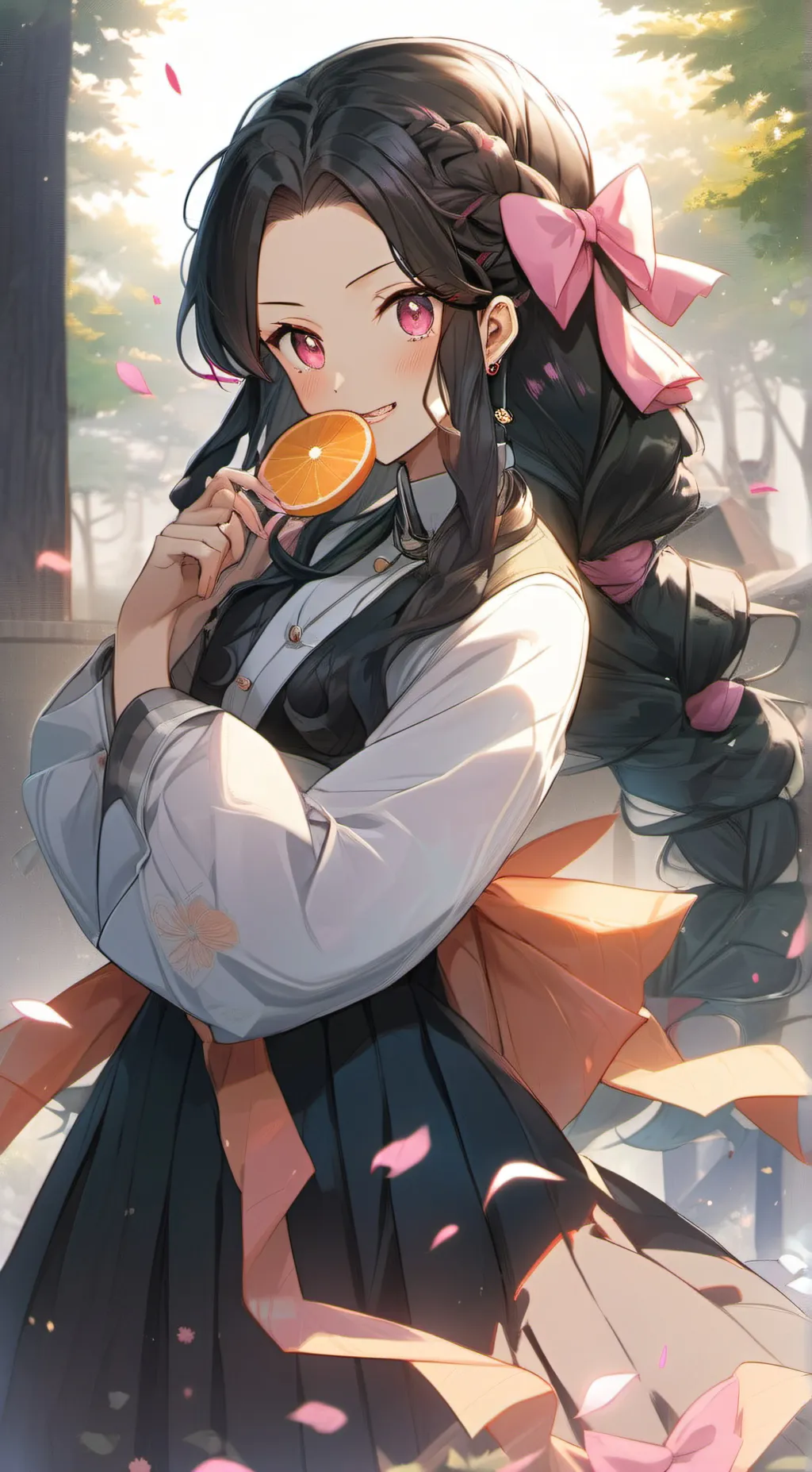 ai character: nezuko background