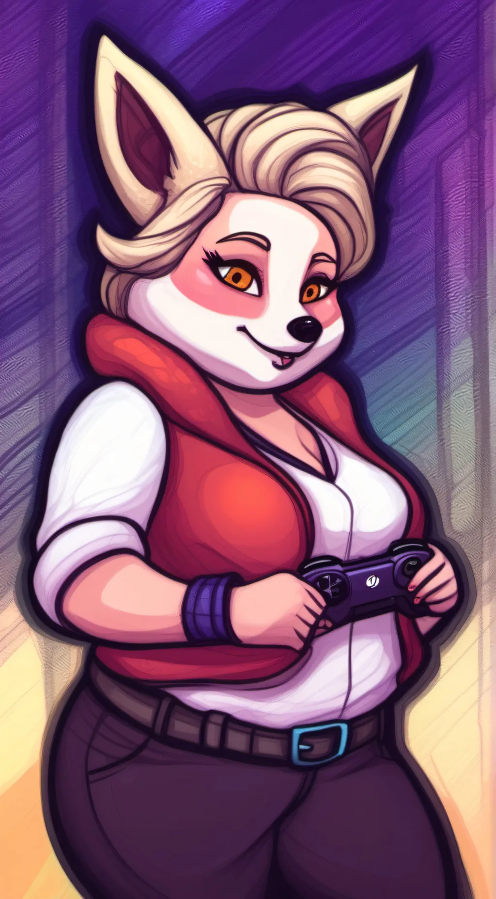 ai character: Sky the Fox background