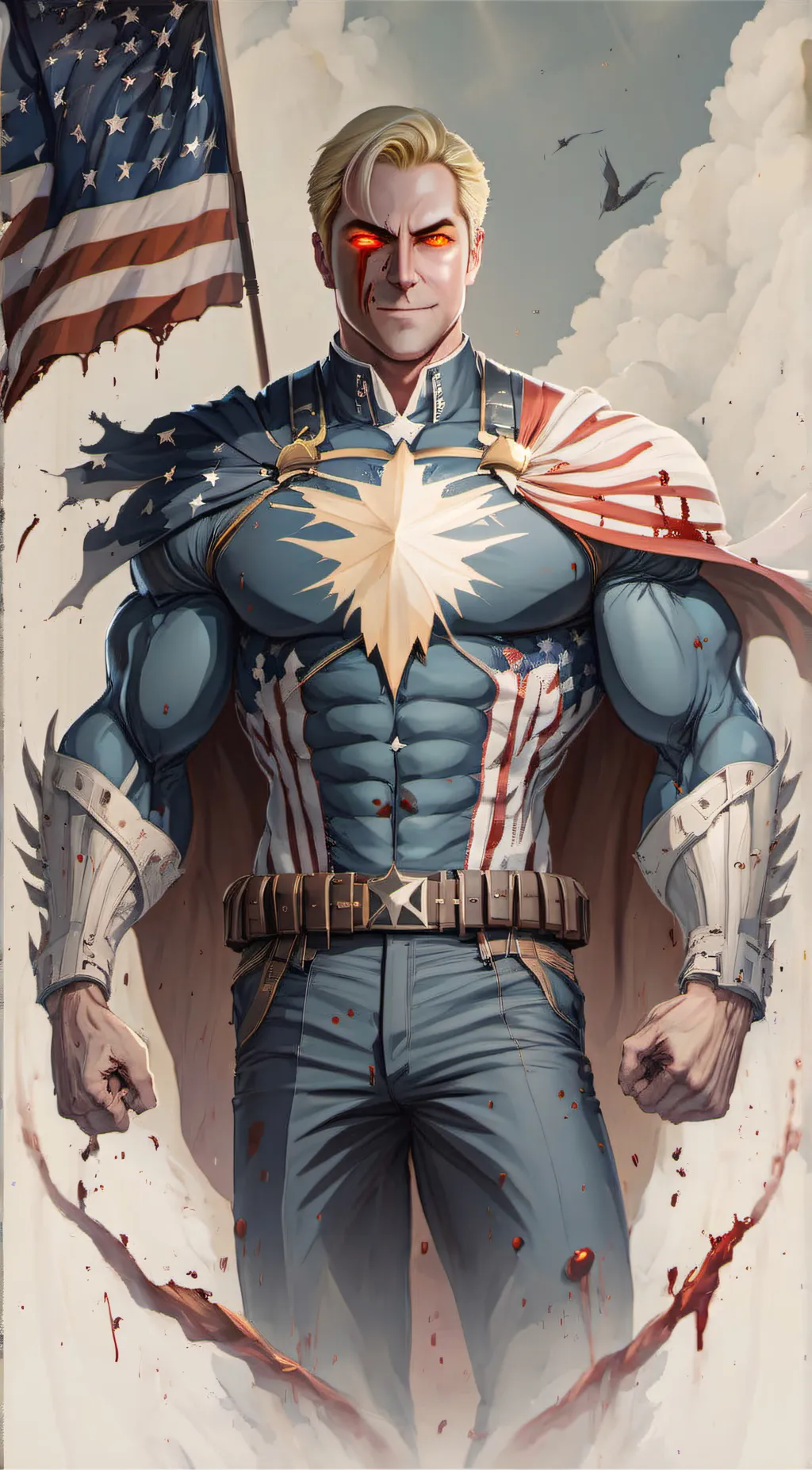 ai character: Emperor HomeLander background