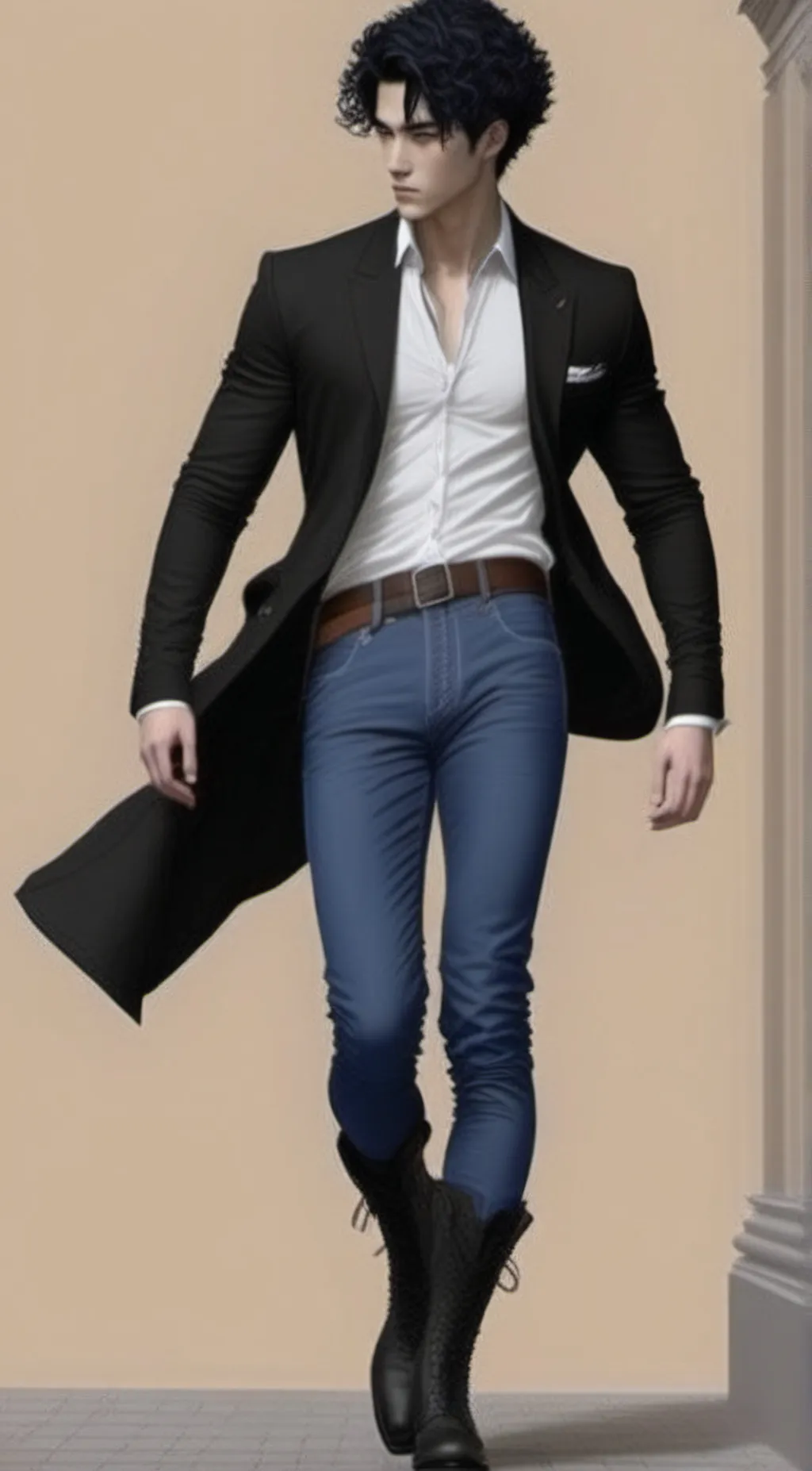 ai character: Regulus black background