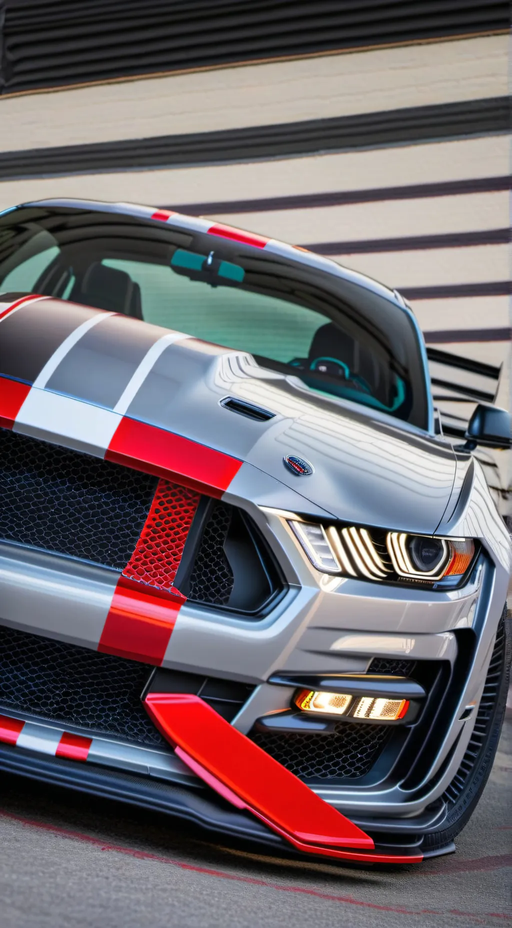 ai character: racecar background