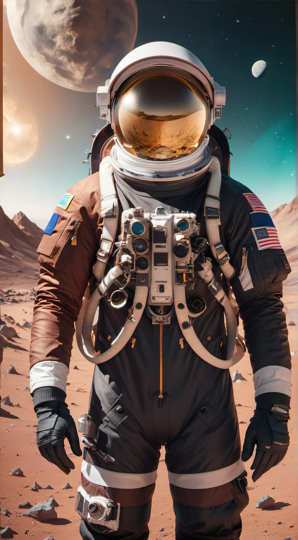 ai character: black background