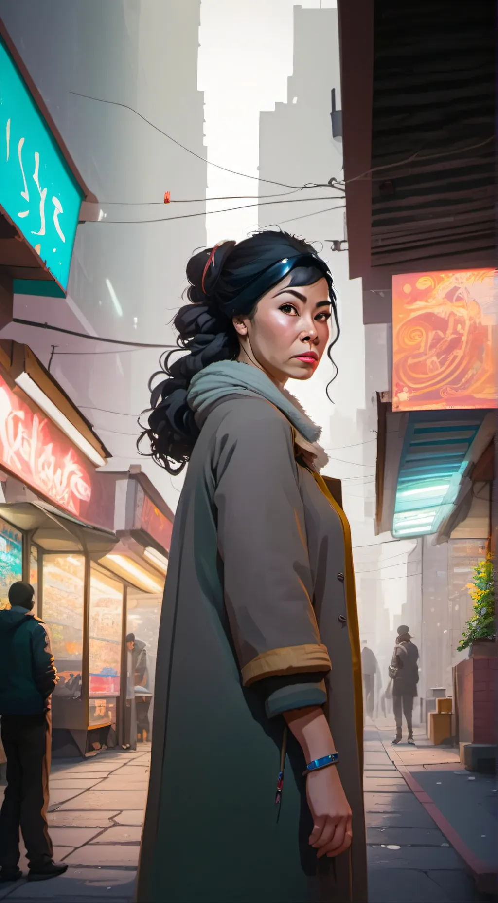 ai character: Aria background