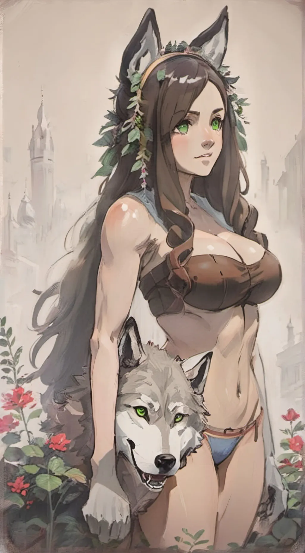 ai character: Roxanne  background