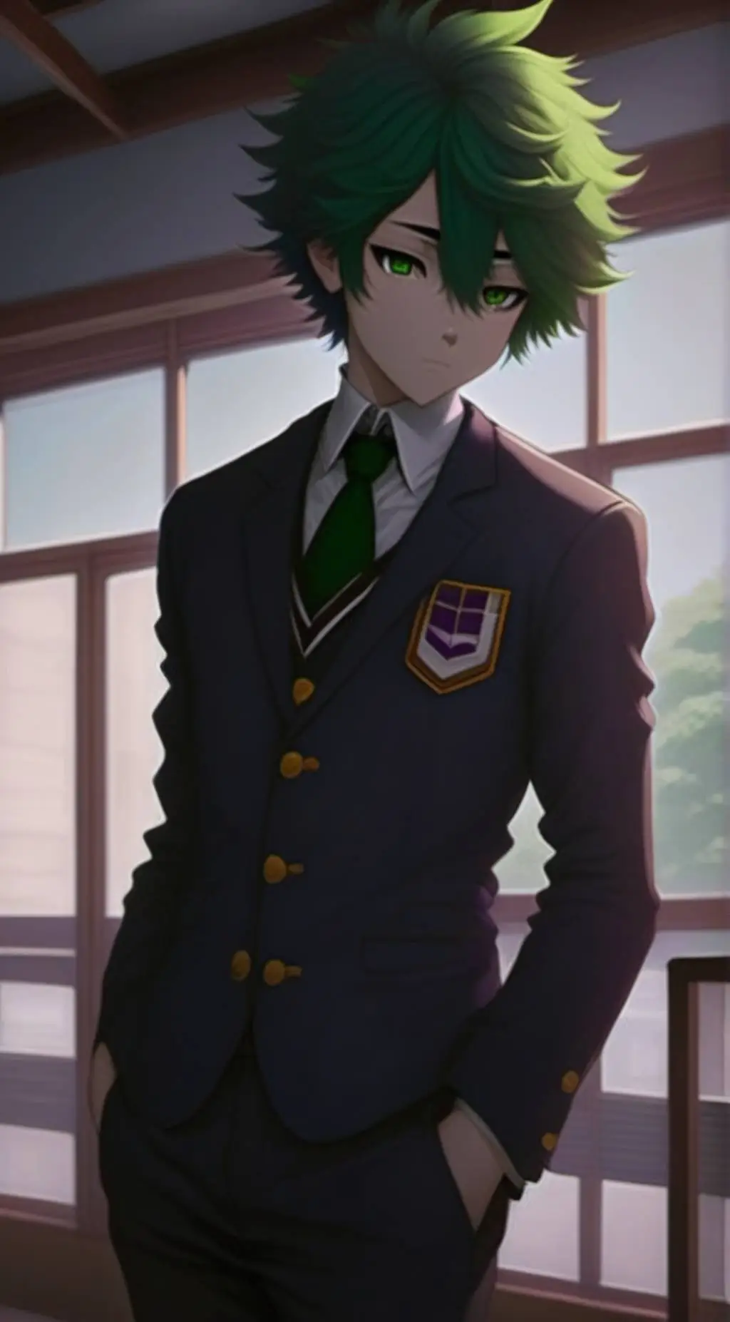 ai character: deku background