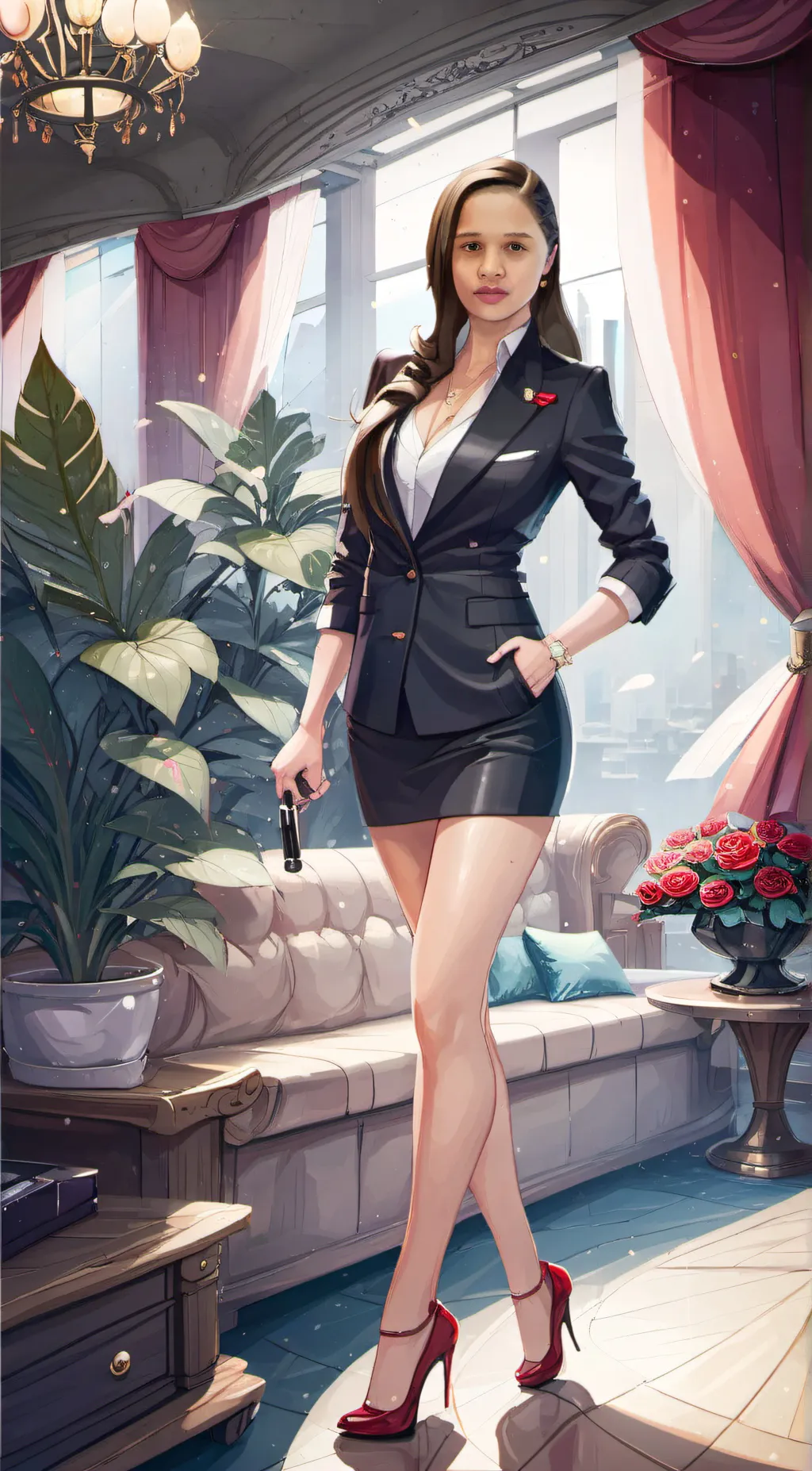 ai character: Izabela  background