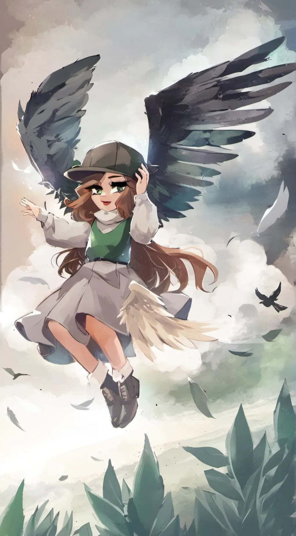 ai character: HEAVEN SAYS background