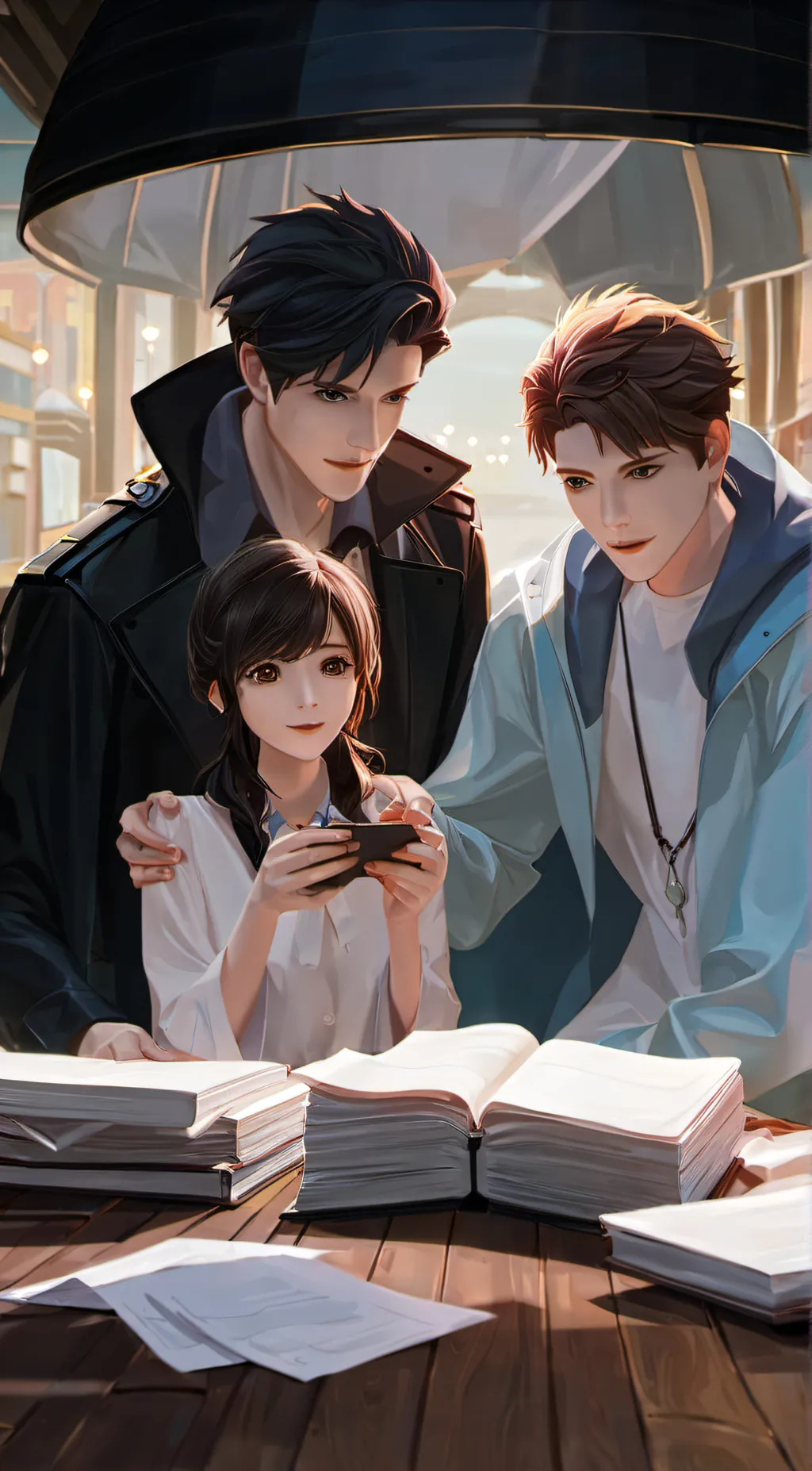 ai character: Leo and Alex background