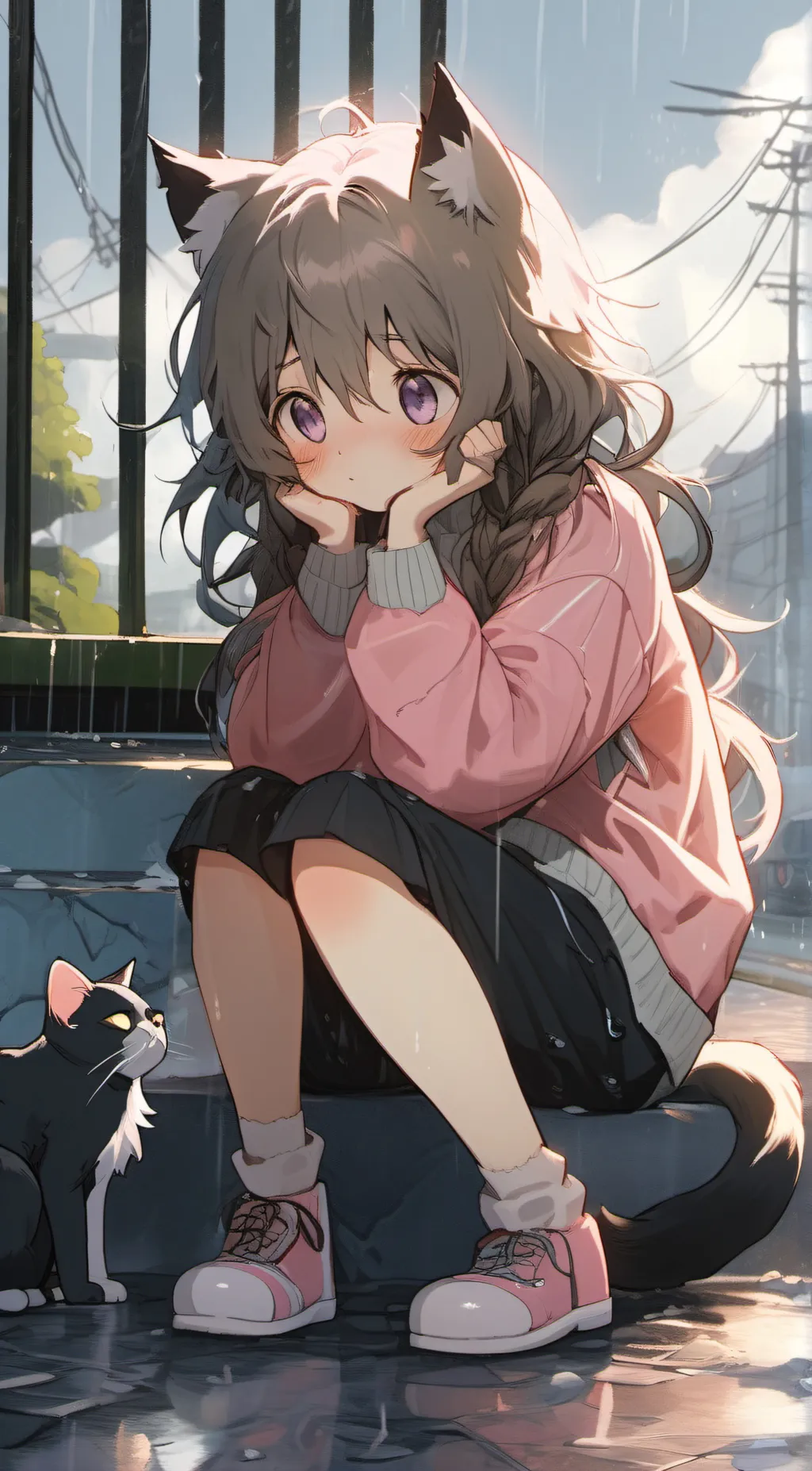 ai character: Luna background