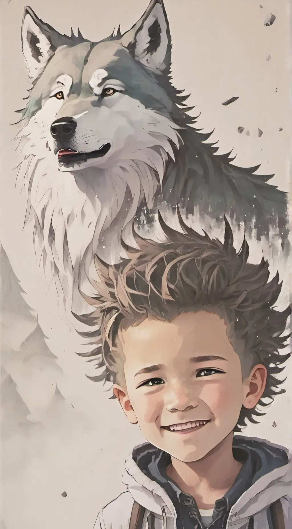 ai character: Alex and Nick wolf background