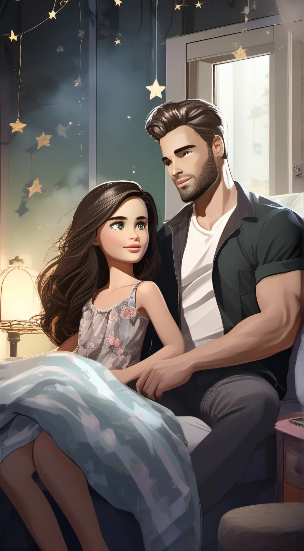 ai character: sexy background