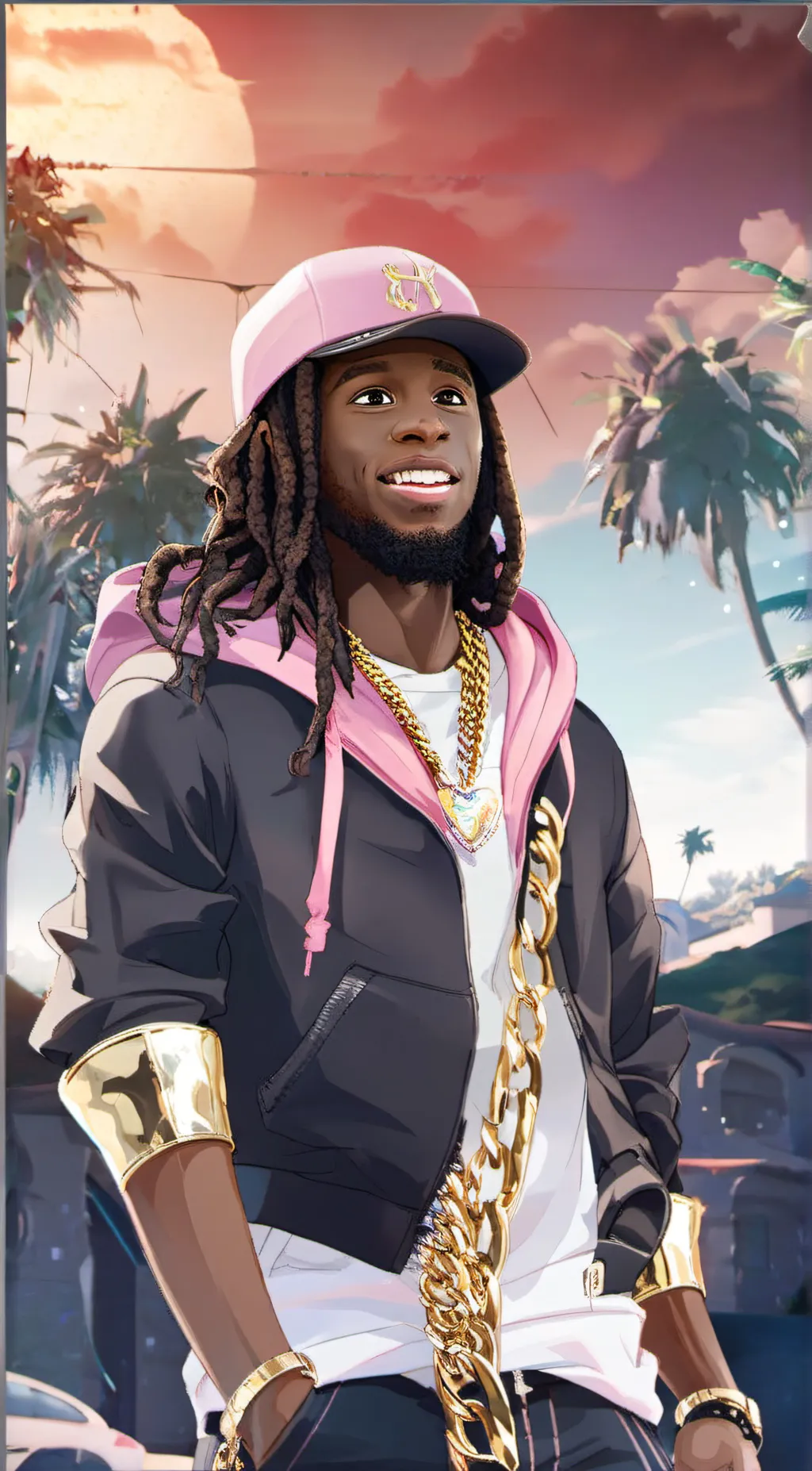 ai character: Kai Cenat background