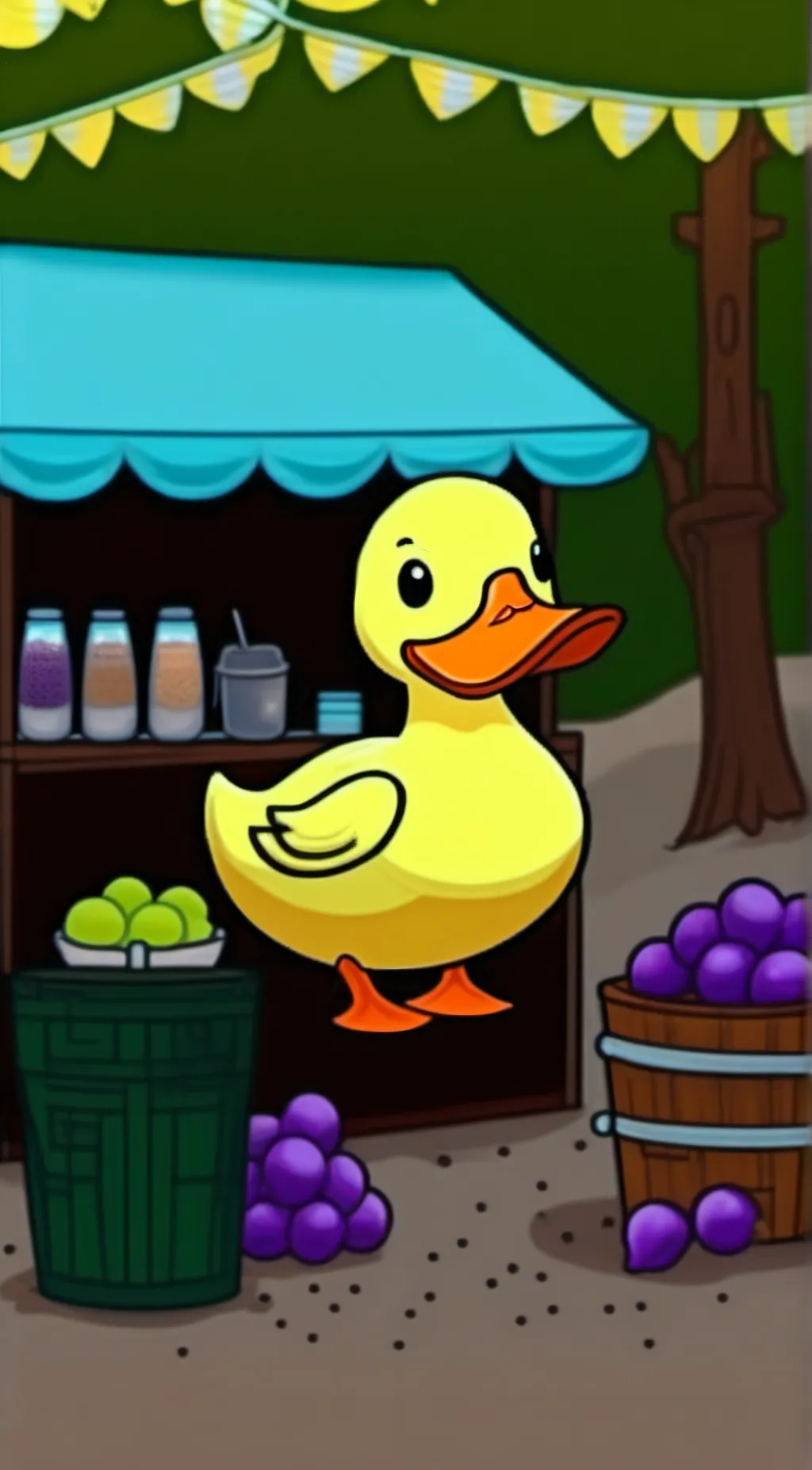 ai character: the duck song background