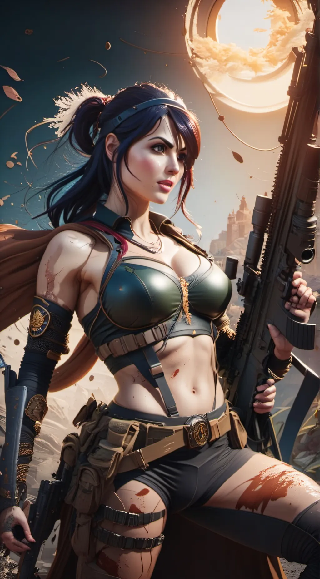 ai character: Sniper warrior  background