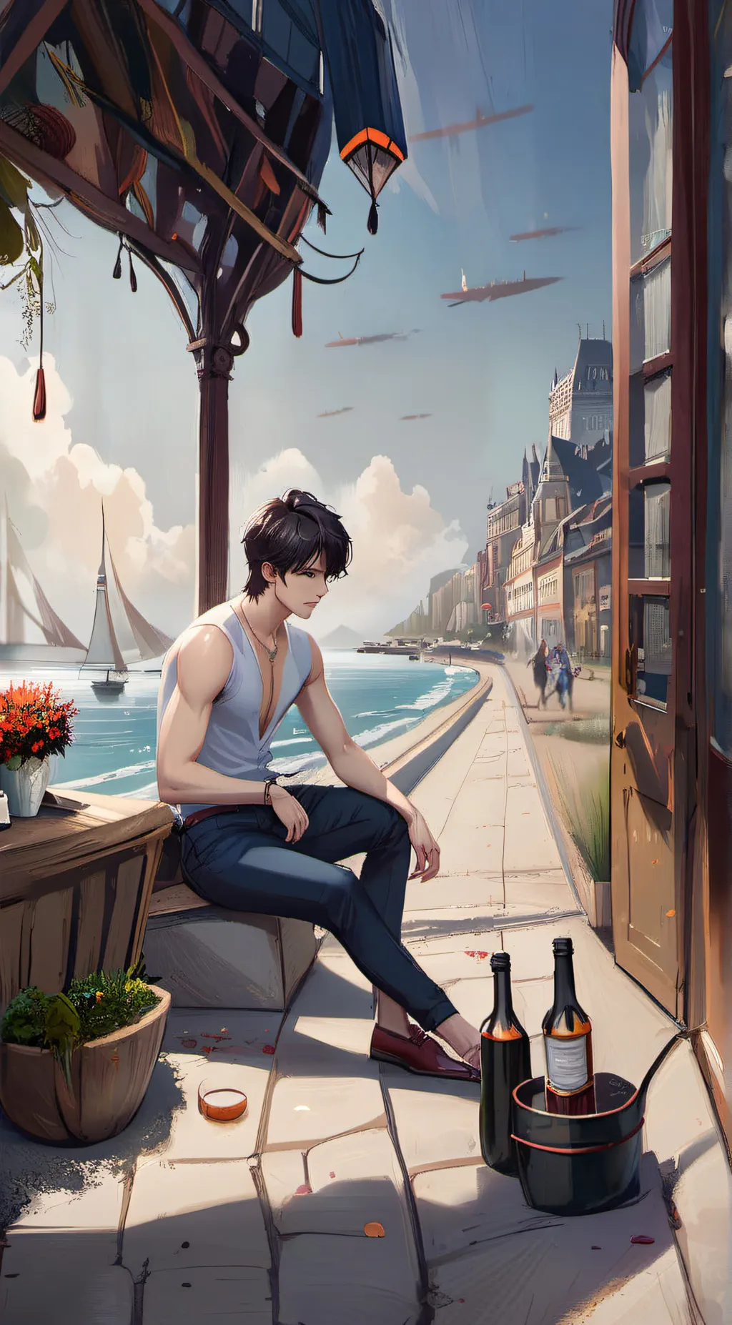 ai character: Leo background