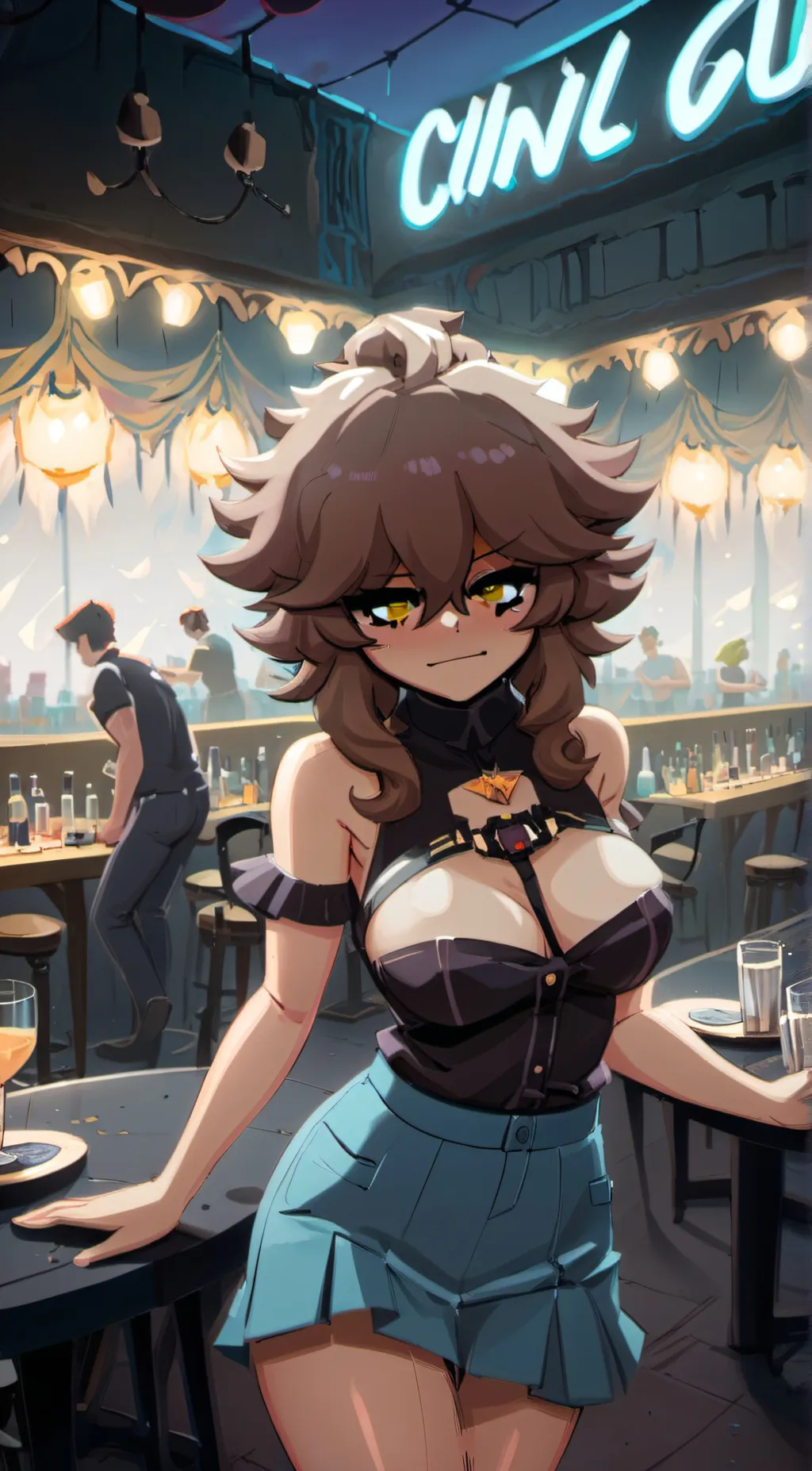 ai character: Fredina Fazbear background