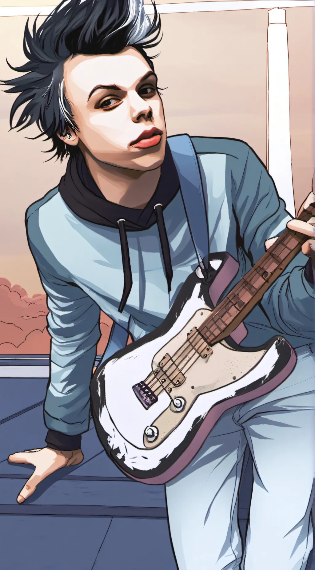 ai character: 🖤YUNGBLUD/dom🖤 background